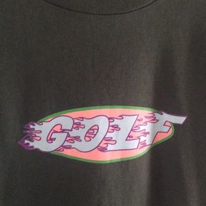 GOLF green pink and blue flame tee 🔥